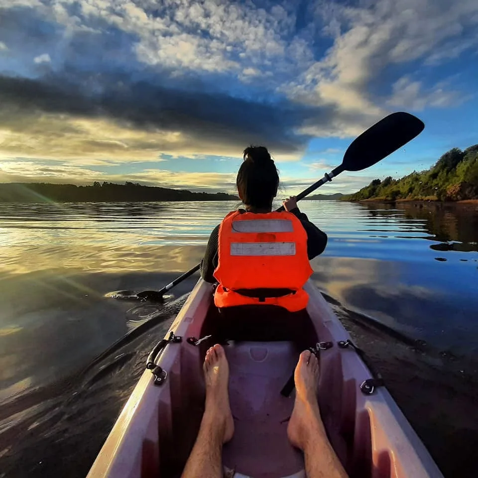 Experiencia real en kayak en Paraíso Wilkeco